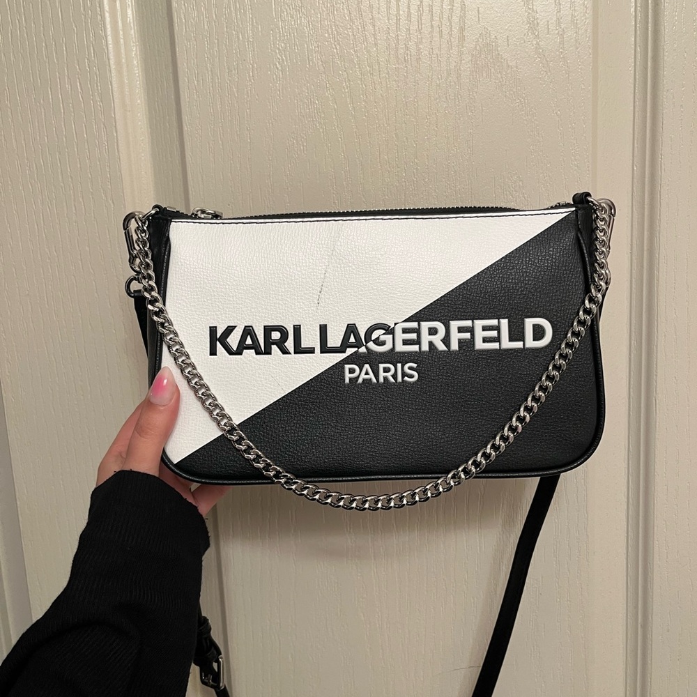 Karl Lagerfeld Monochrome Crossbody Bag